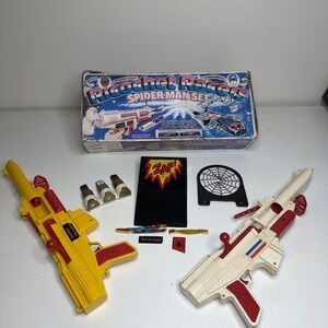 Hasbro Ricochet Racers Spider-Man Set Marvel 1976 w/ Original Box